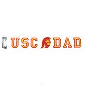 USC Trojans Cardinal Tommy Head Dad Outside Strip Decal